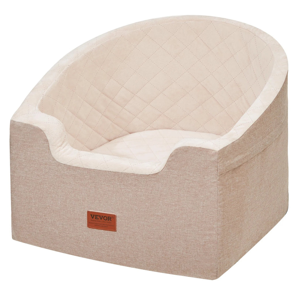Vibelux™ Premium Dog Booster Car Seat – Luxury Travel Bed for Small & Medium Dogs (Up to 55 lbs)