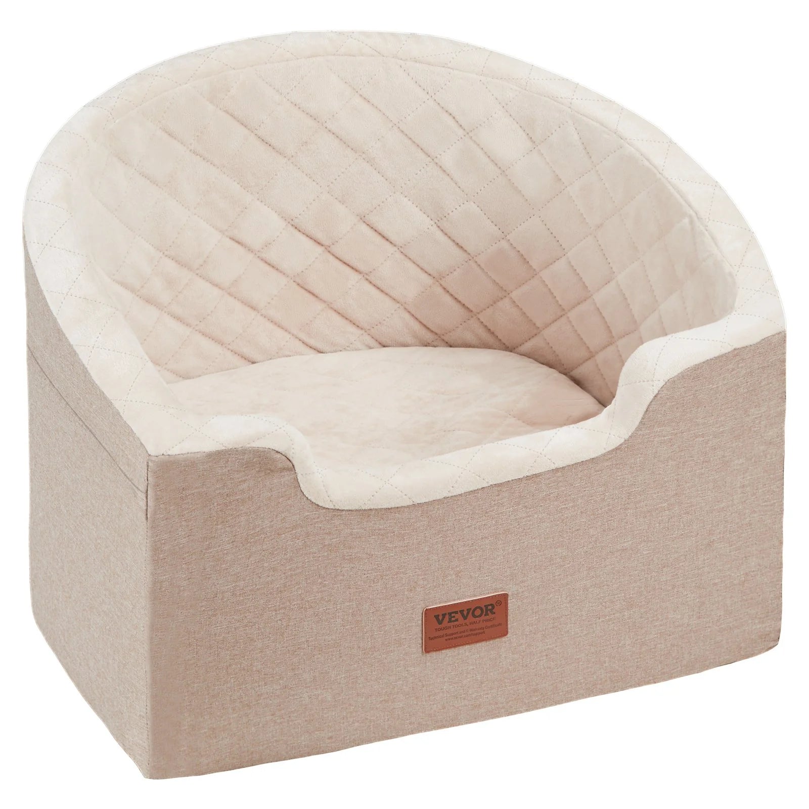 Vibelux™ Premium Dog Booster Car Seat – Luxury Travel Bed for Small & Medium Dogs (Up to 55 lbs)